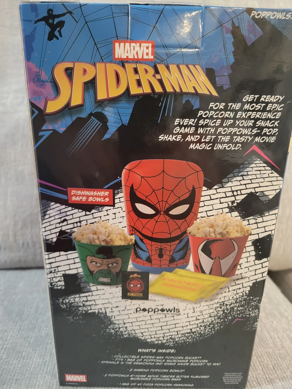 Marvel Spider-Man At-Home Movie Theater Popcorn Kit - Red